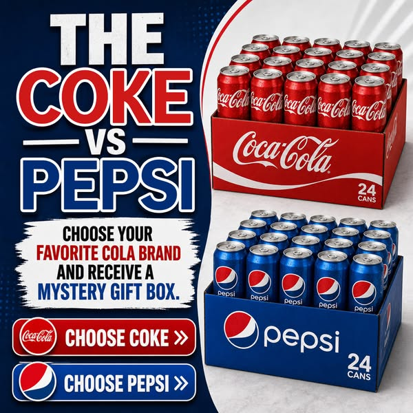 Coke versus Pepsi cola showdown
